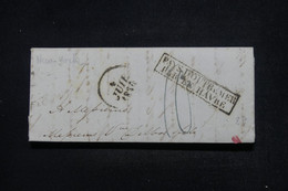 ETATS UNIS - Lettre De New York Pour La France En 183.., Voir Cachets Recto Et Verso - L 114351 - …-1845 Prephilately