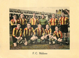 Belgique - Equipe De Football Belgique - F.C. MALINES - Fútbol