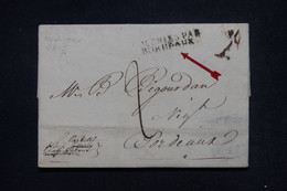 ETATS UNIS - Lettre De New York Pour La France En 1817., Voir Cachets Recto Et Verso - L 114352 - …-1845 Prephilately