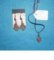 Boucles D'oreilles + Pendentif : Indien , Country, Cowboy, Etc... - Orecchini