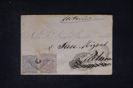 ESPAGNE - Enveloppe Des Baléares Pour Palma En 1874, Affranchissement Avec Timbre Impôt De Guerre - L 114353 - Storia Postale