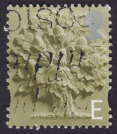 GREAT BRITAIN 2001 England "E" Oak Sc#3 - USED @R182 - Angleterre