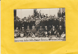 CARTE-PHOTO 84 CARPENTRAS   BANQUET AMICAL DU 118è TERRITORIAL 1923 - Carpentras