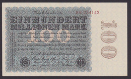 Reichsbanknote 100 Millionen Mark 22. 8. 23 Serie 9M Deutsches Reich Inflation - 100 Millionen Mark