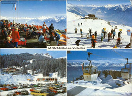 Delcampe - 1106782  Montana - Les Violettes Mehrbildkarte - Mon
