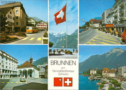 Delcampe - 1106771  Brunnen Am Vierwaldstättersee Mehrbildkarte - Wald