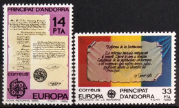 EUROPA 1982 - ANDORRE ESPAGNOL                  N° 146/147                       NEUF* - 1982