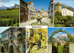1107099  Maienfeld, Städtliplatz, Schloß Brandis, Schloß Salenegg Mehrbildkarte - Maienfeld