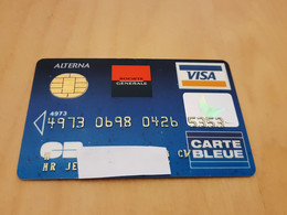 ANCIENNE CARTE A PUCE BANCAIRE SOCIETE GENERALE FIN ANNEES 90 !!! - Disposable Credit Card