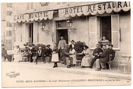 CPA De NUITS Sous RAVIERES  Café Restaurant PALLENOT - DELECOLLE. - Andere & Zonder Classificatie