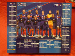 Calendrier 2022 Almanach FIERS D ETRE BLEUS équipe Foot Giroud, Mbappe, ..football Facteur Intérieur Sarthe La Poste PTT - Grand Format : 2001-...