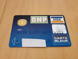 ANCIENNE CARTE A PUCE BANCAIRE BNP ANNEES 90 !!! - Tarjeta Bancaria Desechable