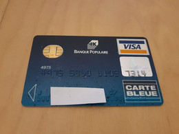 ANCIENNE CARTE A PUCE BANCAIRE BANQUE POPULAIRE ANNEES 90 !!! - Disposable Credit Card