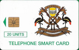 Uganda - UPTC - Telecom Logo 20, Gem1A Symmetr. Black, 20U, 125.000ex, Used - Oeganda