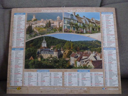 Calendrier 2022 Almanach Lourmarin,Gerberoy, Gargilesse Dampierre, Castelnaud, Roque Gageac, St Cirq Sarthe La Poste PTT - Grand Format : 2001-...