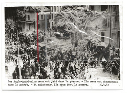 Photo Bombardement Boulogne Billancourt Avril 1943. Propagande Du RNP (Rassemblement National Populaire) - 1939-45