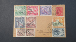 Malte Entier Postal Avec Complément Timbres 1952 Voir Scans - Malta
