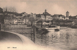 Morat Murten Bateau à Vapeur - Steamer - Dampfschiff - Port - Morat