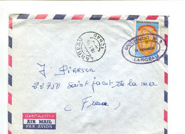 TCHAD 1976 - Affr. Seul Sur Lettre En Franchise Militaire Groupement N°3 LARGEAU - Tschad (1960-...)