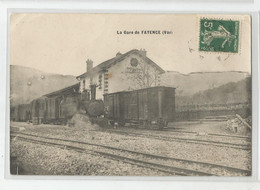 83 Var La Gare De Fayence Avec Train Wagon Locomotive 1913 - Fayence
