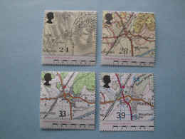 1991 Grande Bretagne Yv 1568/1 ** MNH Michel 1363/6 Scott 1392/5  SG 1578/1 Cartes Maps - Unused Stamps