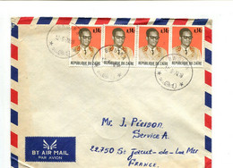 ZAIRE Bagira 1978  - Affr. Multiple Sur Lettre Par Avion - - Sonstige & Ohne Zuordnung