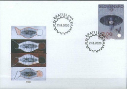 Slovakia 2020 Medicine, Stop Pandemic, Corona FDC COVID 19 - Brieven En Documenten