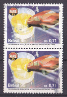 Brasilien Marke Von 1995 O/used (senkrechtes Paar) (A1-49) - Gebraucht