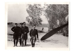 15320"WW2-AERONAUTICA MILITARE-FRONTE ORIENTALE-PILOTI FRANCESI PRECIOSI,CASTELAIN E ALBERT IN PAUSA" - War, Military