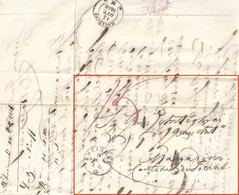 Faltbrief  Rheineck - Magadino           1856 - Briefe U. Dokumente