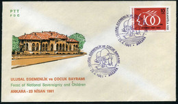 Turkey 1981 Feast Of National Sovereignty And Children | Special Cover, Ankara, Apr. 23 - Covers & Documents