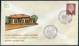 Turkey 1981 Feast Of National Sovereignty And Children | Special Cover, Ankara, Apr. 23 - Covers & Documents