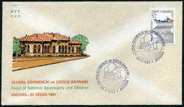 Turkey 1981 Feast Of National Sovereignty And Children | Special Cover, Ankara, Apr. 23 - Covers & Documents