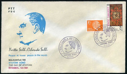 Turkey 1981 The Day Of Atatürk, Philatelic Exhibition BALKANFILA VIII | Special Cover, Istanbul, Aug. 9 - Briefe U. Dokumente