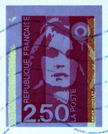 1991 - Marianne Du Bicentenaire - N°2720 (superbe Variété Phosphore) / Fragment - Used Stamps
