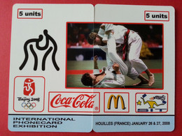 SIT 2008 Houilles JO Coca Cola Mc Donald Judo 100 Exemplaires Willcom Jeux Olympiques ((BB0621 - Giochi Olimpici