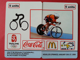 SIT 2008 Houilles JO Coca Cola Mc Donald Cyclisme 100 Exemplaires Willcom Jeux Olympiques Neuve Vélo ((BB0621 - Olympische Spelen