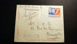 N 125 & N 74  " EXPRES " " Quiévrain " - Buste-lettere
