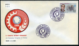 Turkey 1981 2nd Economic Congress Of Turkey | Economy | Special Cover, Izmir, Nov. 2 - Briefe U. Dokumente