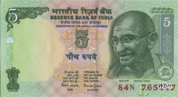 India 5 Rupees (P88A) Letter R Sign 88 -UNC- - India