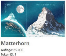 Switzerland 2021 Crypto Stamp Swiss Token IDs: 1, 2, 3 & 4 Rare! - Nuevos