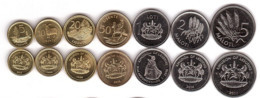 Lesotho - Set 7 Coins 5 10 20 50 Lisente 1 2 5 Maloti 1998 - 2016 UNC Lemberg-Zp - Lesotho