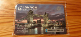 Phonecard United Kingdom Mercury - London - Mint In Blister - Mercury Communications & Paytelco
