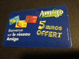 Caribbean Phonecard St Martin / GSM/  French Caribbean  5 EURO OFFERT / AMIGO No 28  ** 6853 ** - Antille (Francesi)