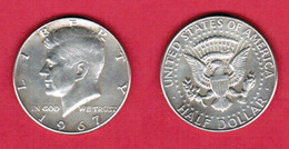 U.S.A.   50  CENTS (HALF DOLLAR) 1967 SILVER (KM # 202a) (US-180) - 1964-…: Kennedy