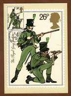 Großbritannien 1983  Mi.Nr. 958 , The British Army - The Royal Green Jackets - Maximum Card - First Day 6 July 1983 - Maximumkarten (MC)