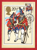 Großbritannien 1983  Mi.Nr. 957 , The British Army - The Royal Welch Fusiliers - Maximum Card - First Day 6 July 1983 - Maximumkarten (MC)