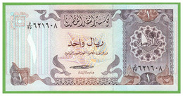 QATAR 1 RIYAL 1985  P-13a  UNC - Qatar