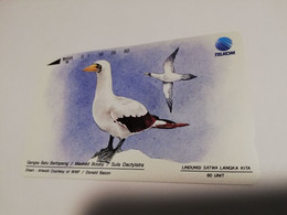 INDONESIA MAGNETIC/TAMURA 60  UNITS  MASKED BOOBY BIRD  MINT MAGNETIC   CARD    **6880** - Indonesië