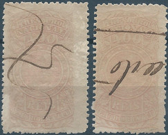 Brasil - Brasile - Brazil,Revenue Stamp Tax Fiscal,National Treasure,2x400R,different In The Margin , Used - Servizio